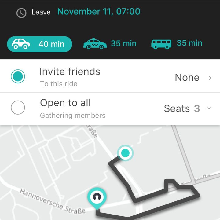 somo app car pooling launched ces 2019 create a ride