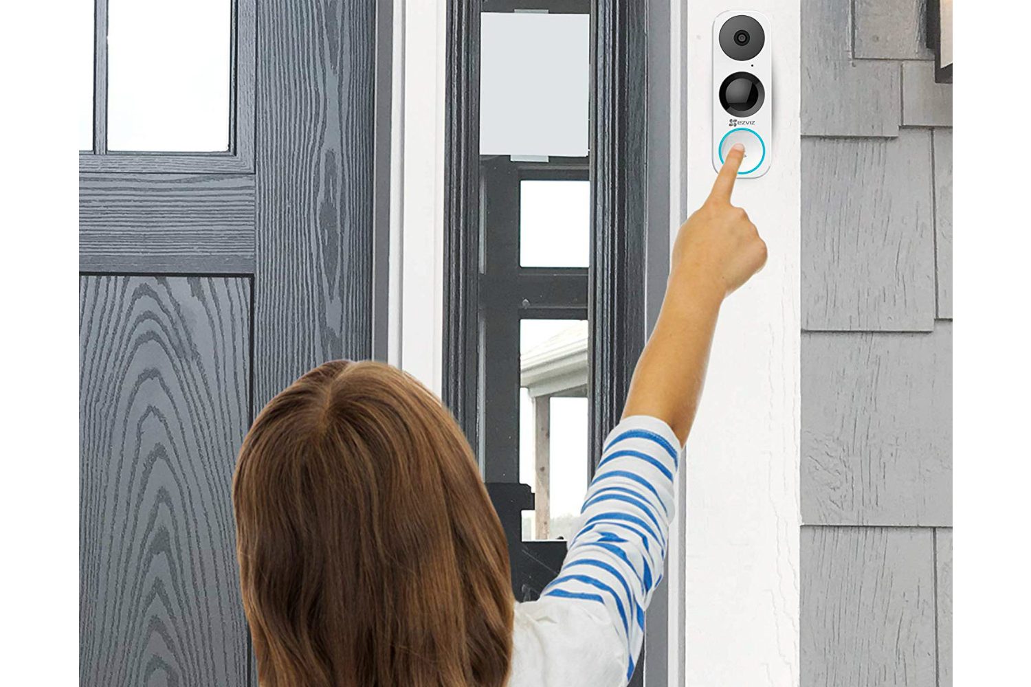 ezviz ces 2019 db1  smart video doorbell 2