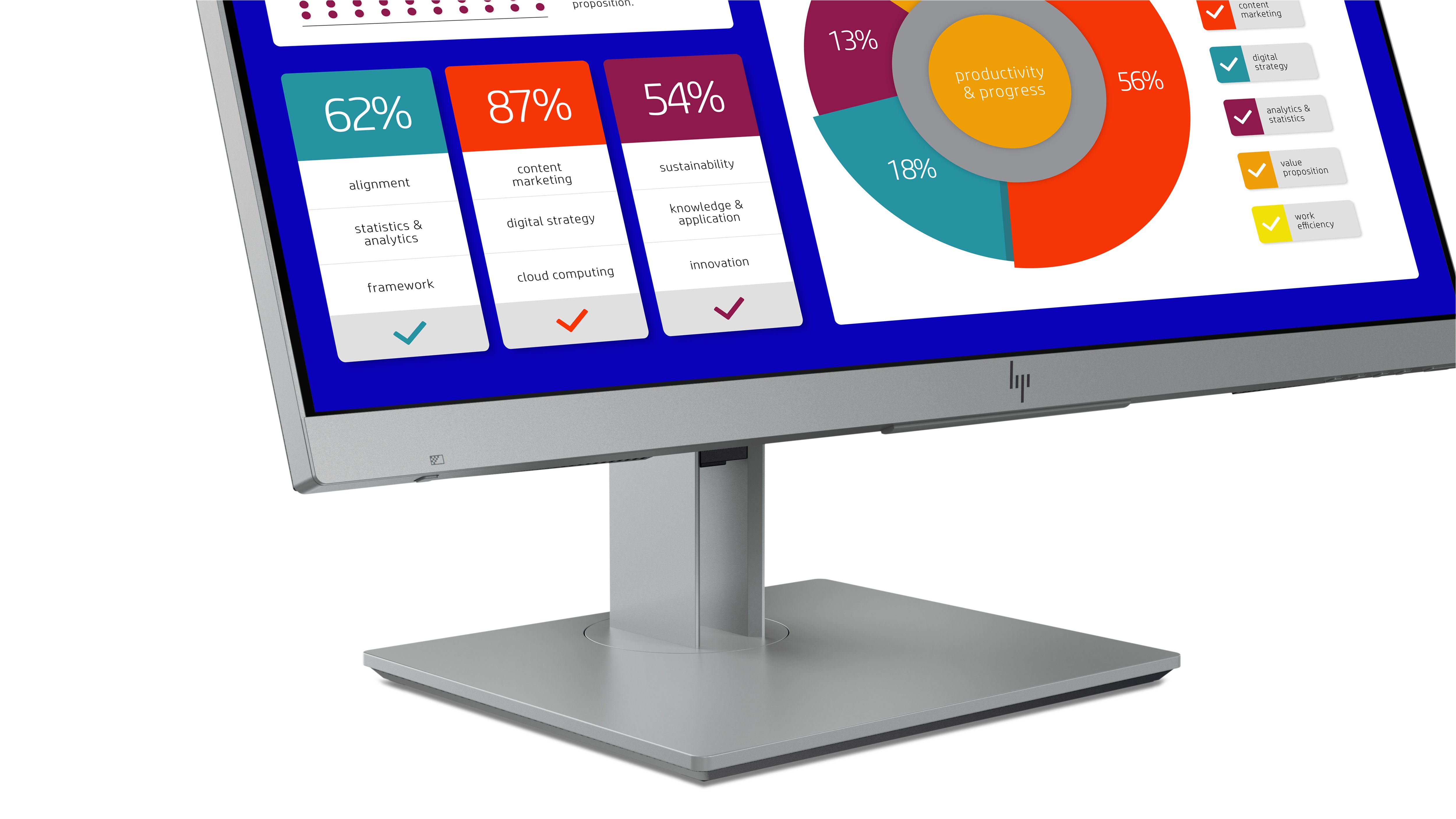 hp launches new monitors and all in one ces 2019 elitedisplay e243p sure view monitor button