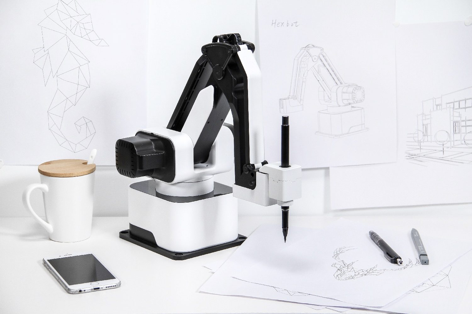 hexbot robot arm kickstarter img 9395
