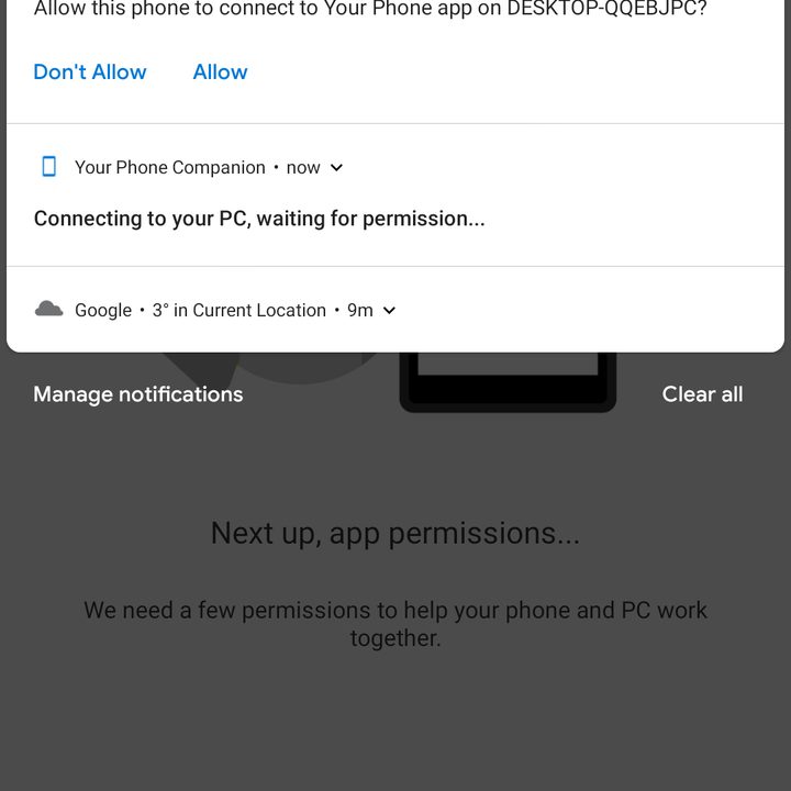 Microsoft Your Phone on Android