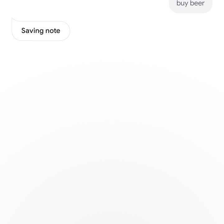 Ok, Google add note to Google Keep