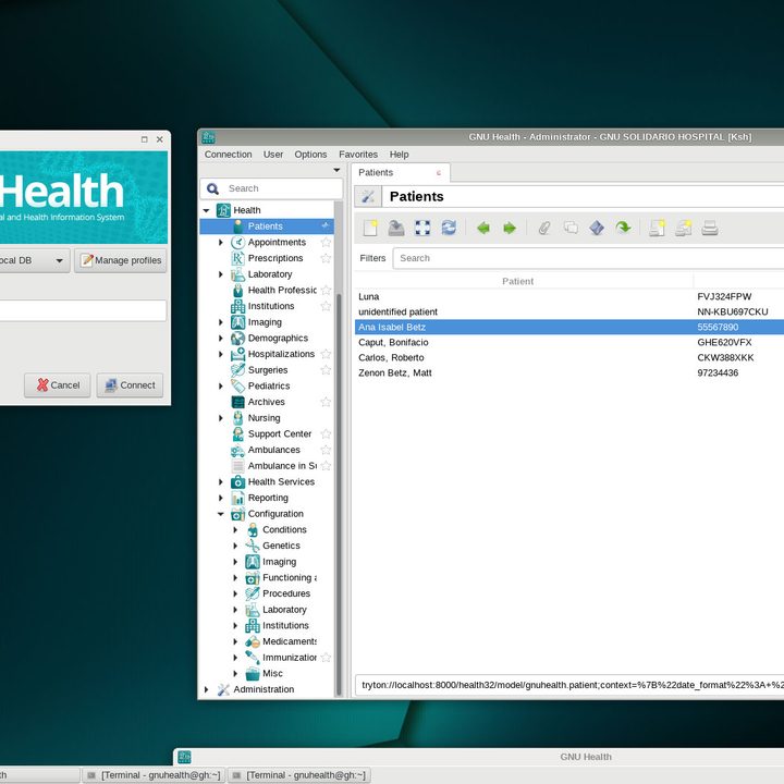 The openSUSE's LEAP distro software.