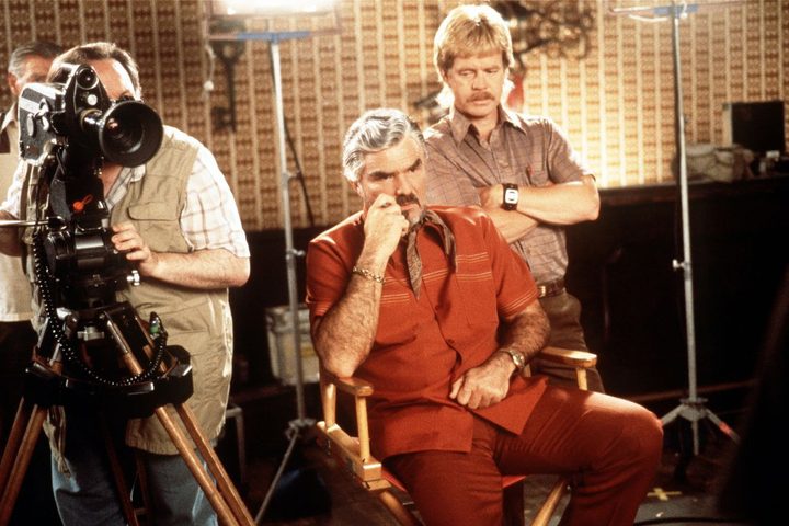 Burt Reynolds shoots a porn movie in Boogie Nights.