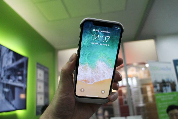 Ossia Spigen wireless charger on phone
