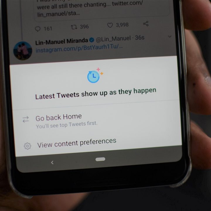 twitter reverse chronological feed