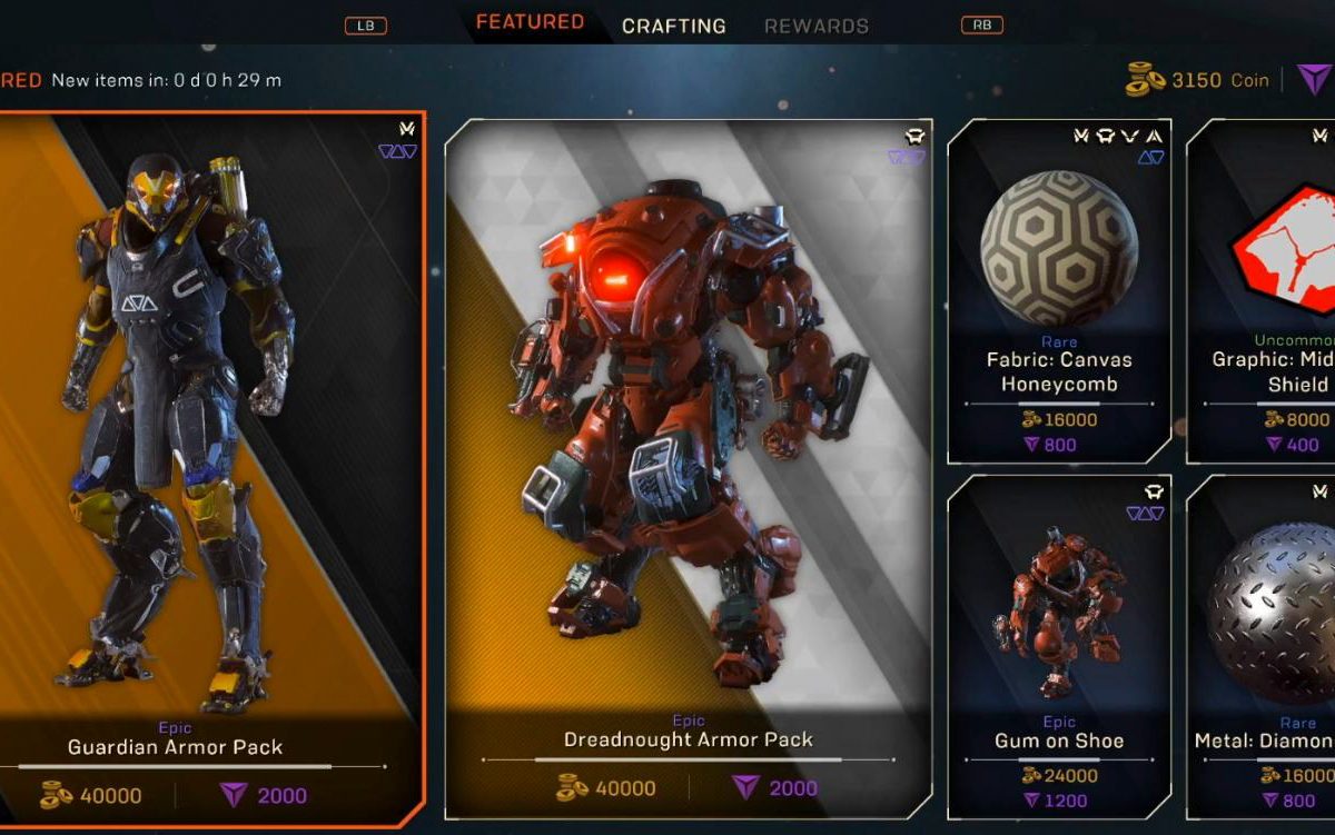 Anthem microtransactions