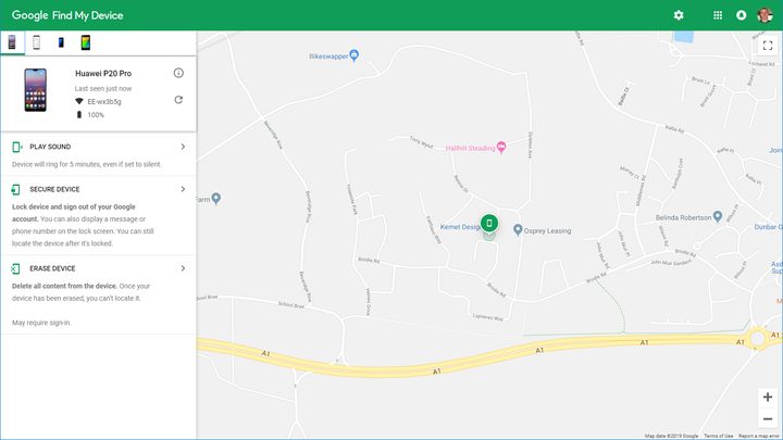 Google Find My Device.