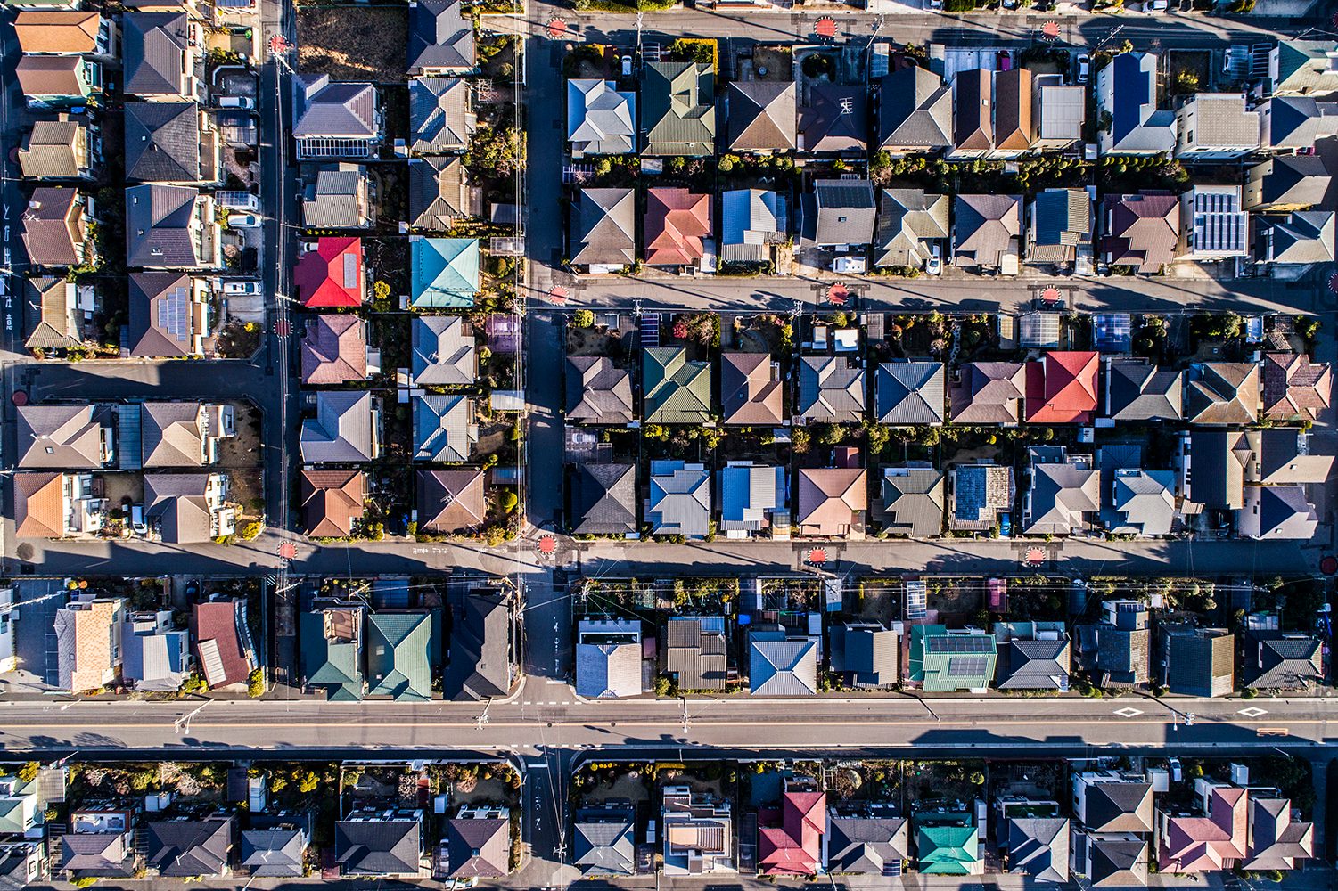 best drone photos viewpoint of in residential area