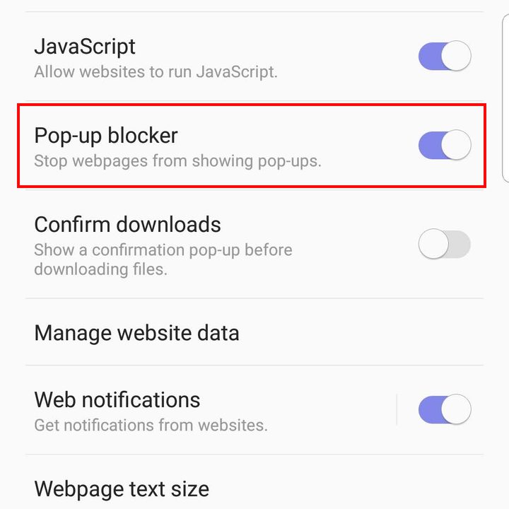 How to stop pop-up ads in Android