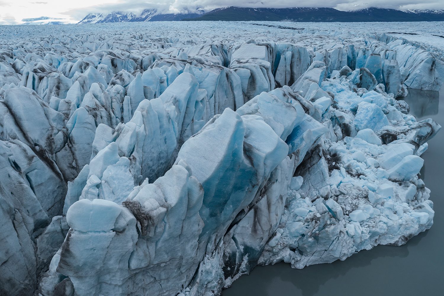 best drone photos melting ice