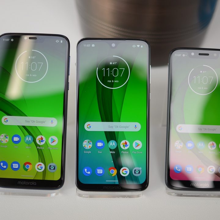 moto g7 lineup screens