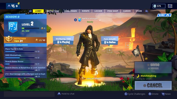 New Lobby in Fortnite Season 8