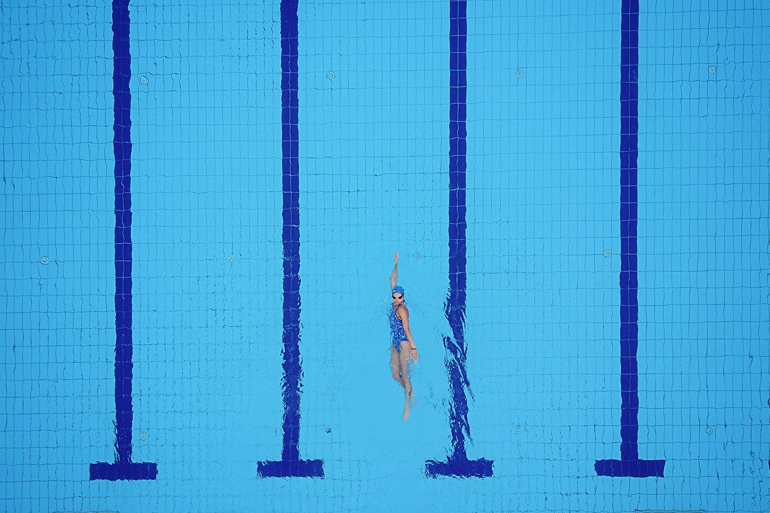 best drone photos swimmer