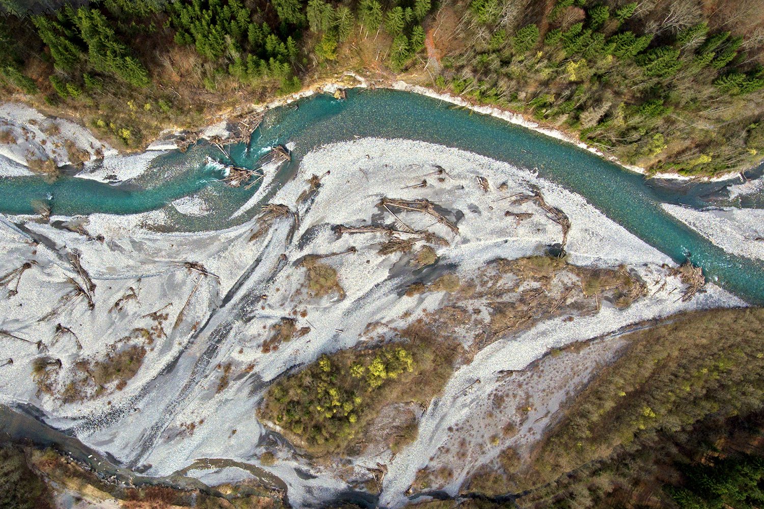 best drone photos white river