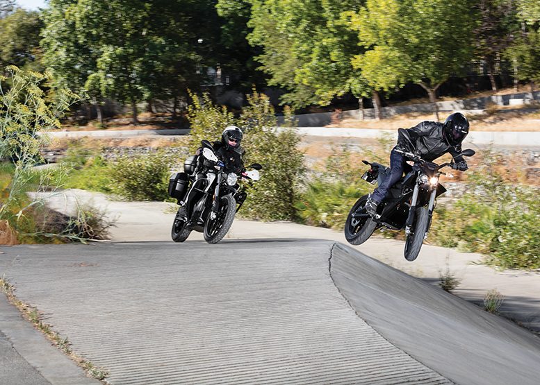 zero electric police motorcycle stops tesla model 3 dsr edition 7