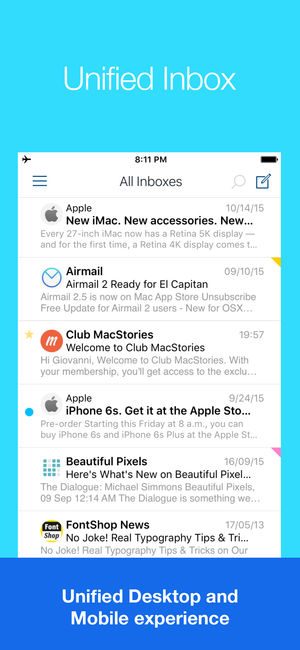 best email apps for the iphone airmail ios 1
