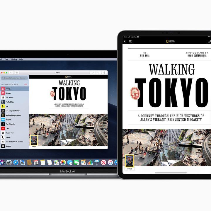 MacBook and iPad showing continuity.