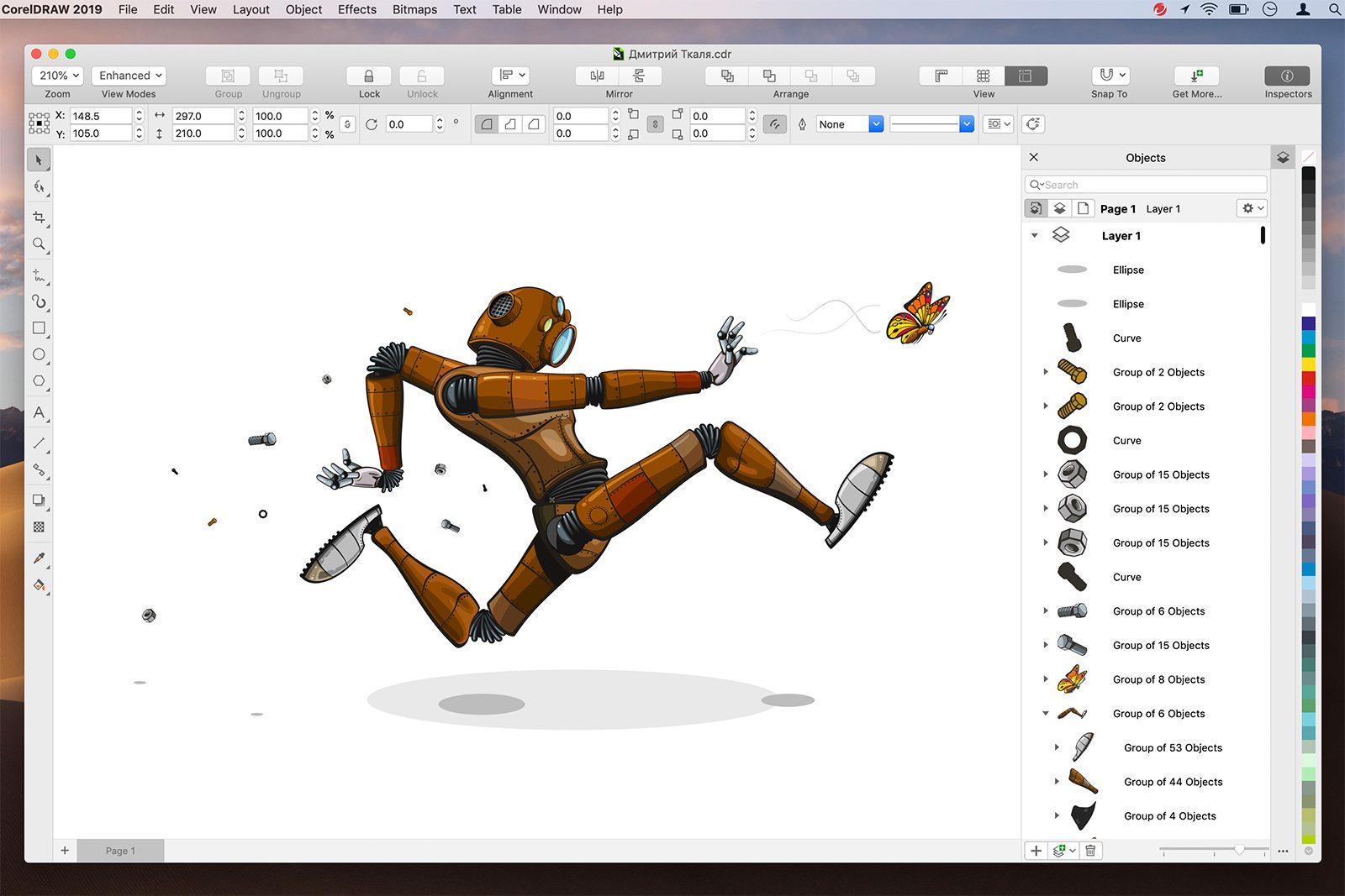 coreldraw graphics suite 2019 unveiled for mac objects inspector en