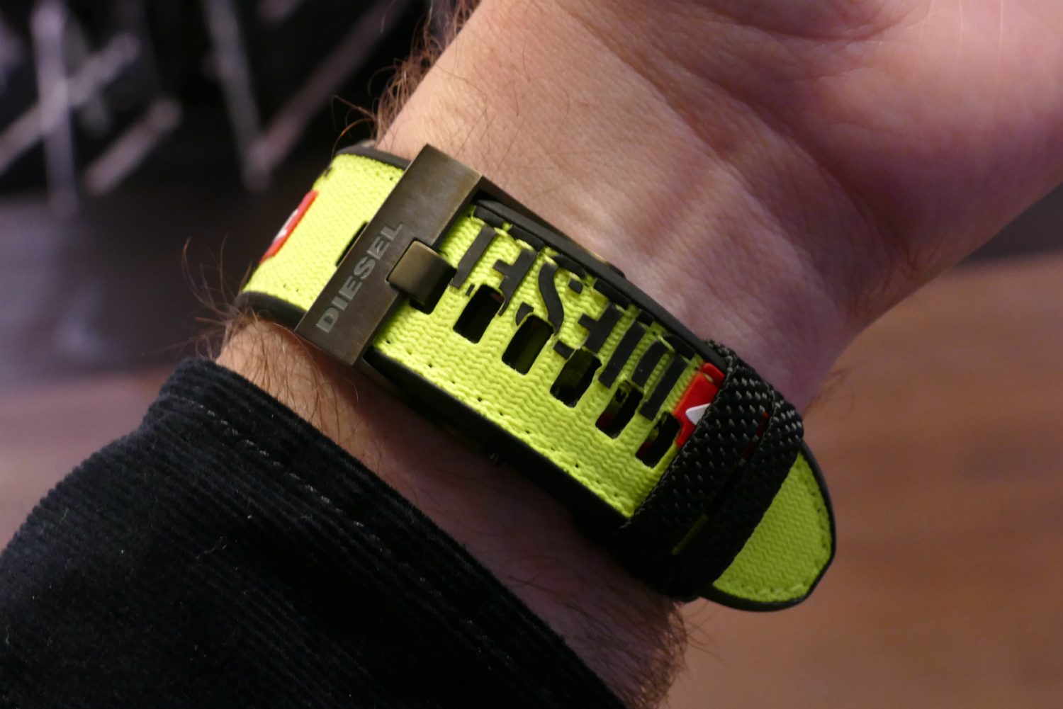 diesel on full guard denim straps news 25 strap yellow