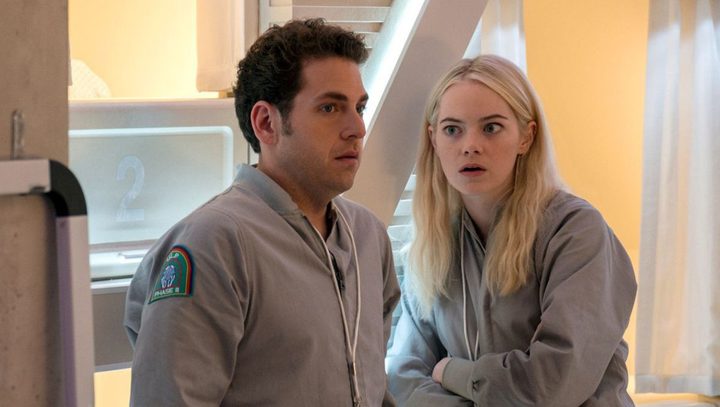 Jonah Hill and Emma Stone in Maniac.