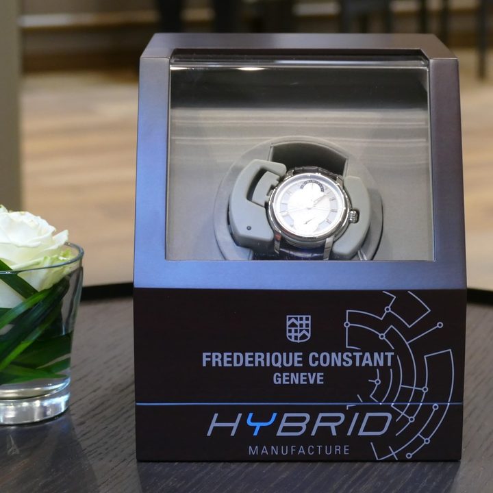 new gold finish makes frederique constants hybrid smartwatch flashier than ever constant box