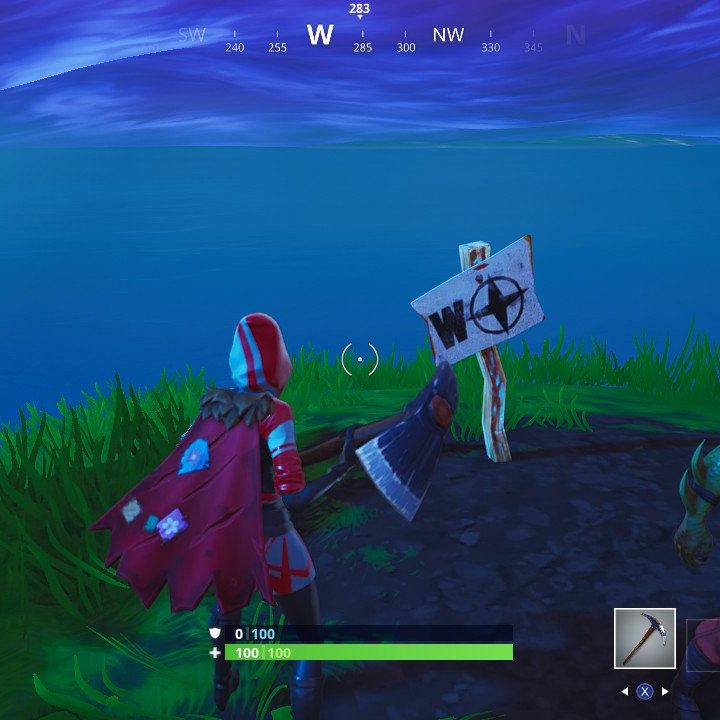 fortnite week 2 challenges fortnite furthest point north south east west