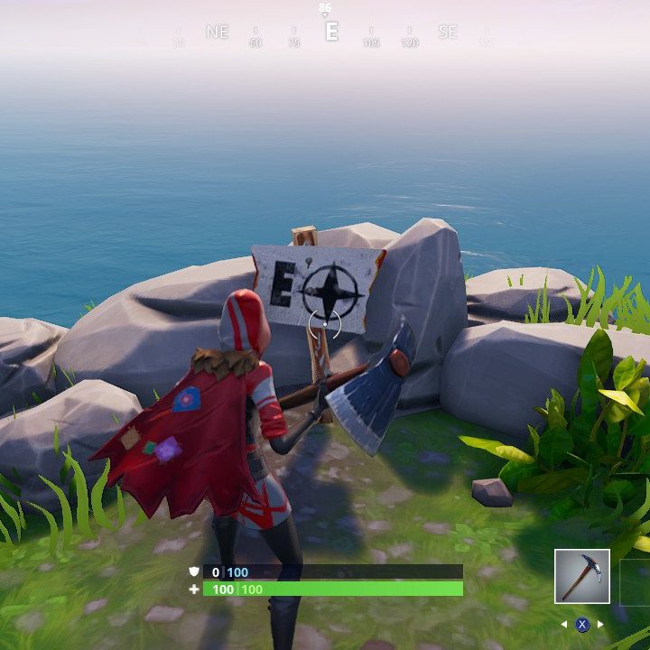 fortnite week 2 challenges fortnite furthest point north south east west