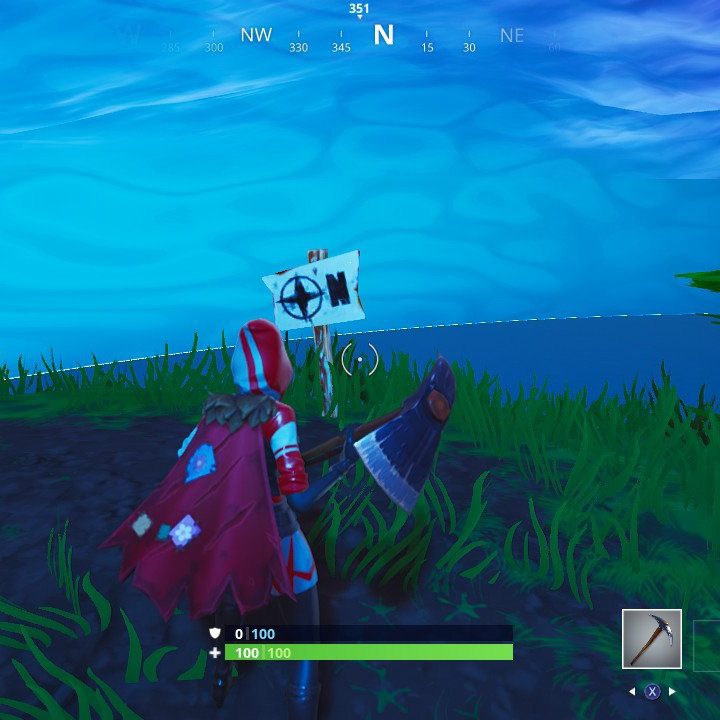fortnite week 2 challenges fortnite furthest point north south east west