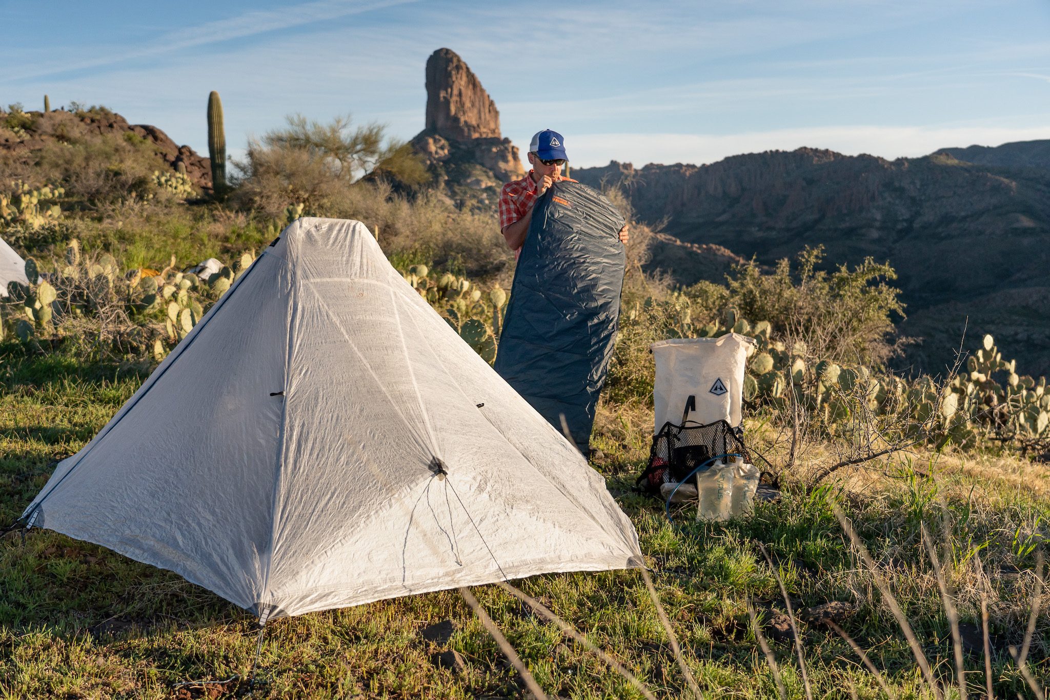Hyperlite's new 2-person tent weighs slightly more than two bags
