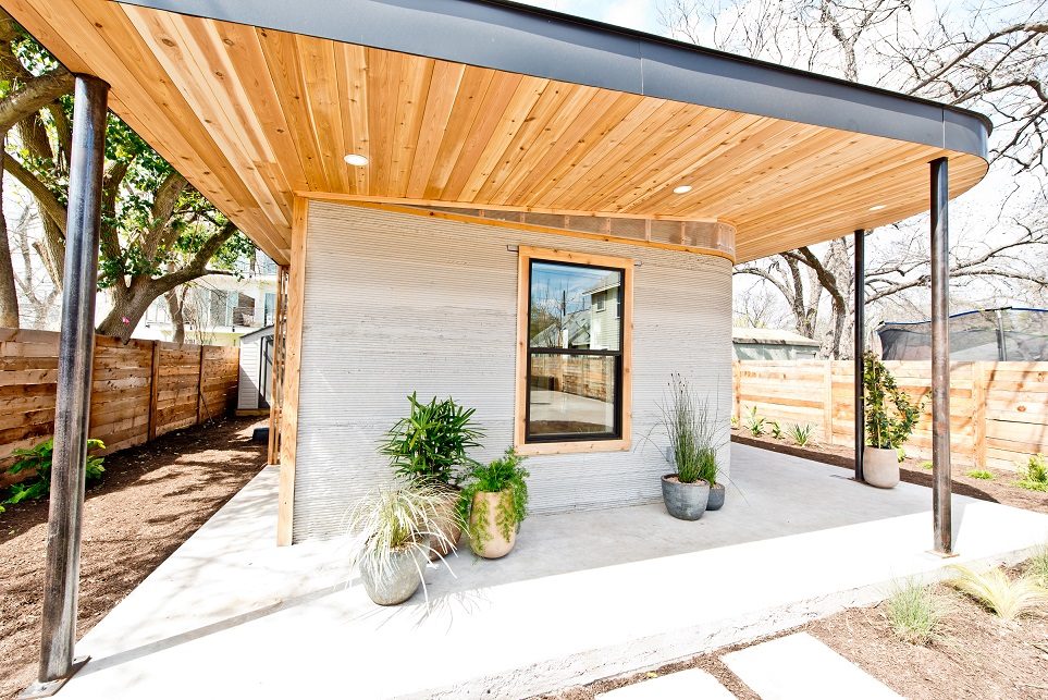 icon new story 3d printed home side porch