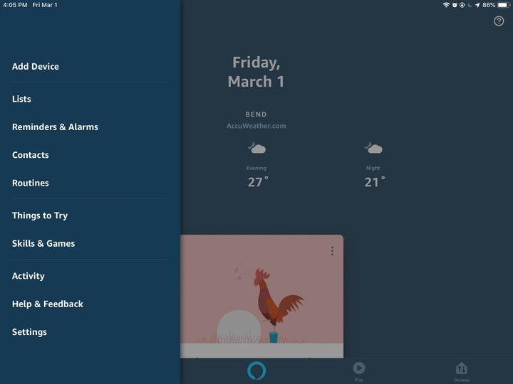 Alexa Settings