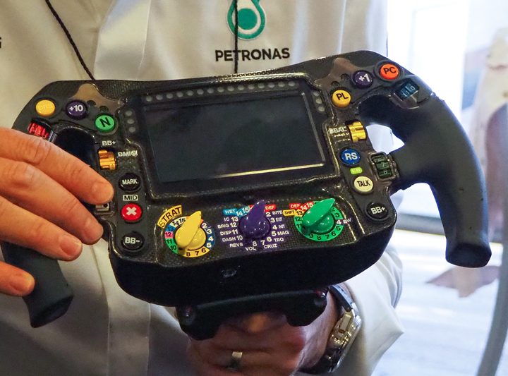 Petronas steering wheel