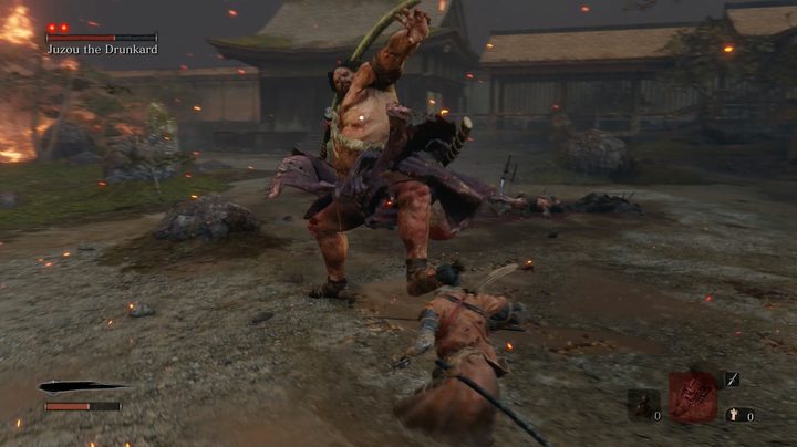 Drunkard's Perilous grab | How to beat Jouzou The Drunkard in Sekiro: Shadows Die Twice
