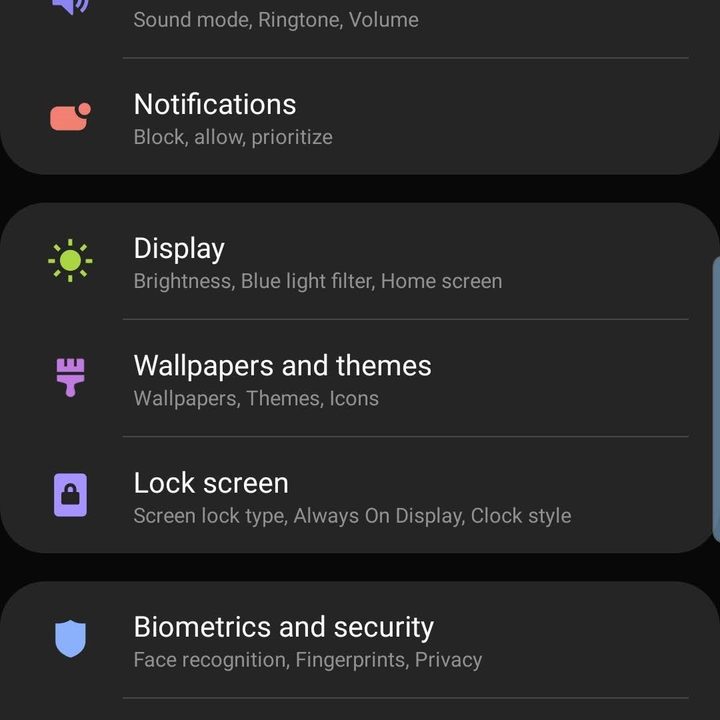samsung galaxy s10 plus s10e settings advanced features