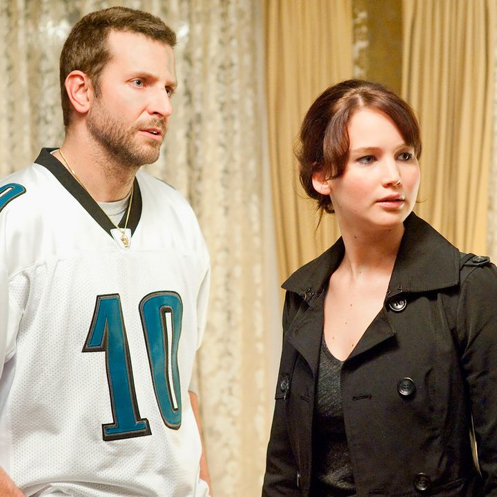 Bradley Cooper and Jennifer Lawrence in Silver Linings Playbook.