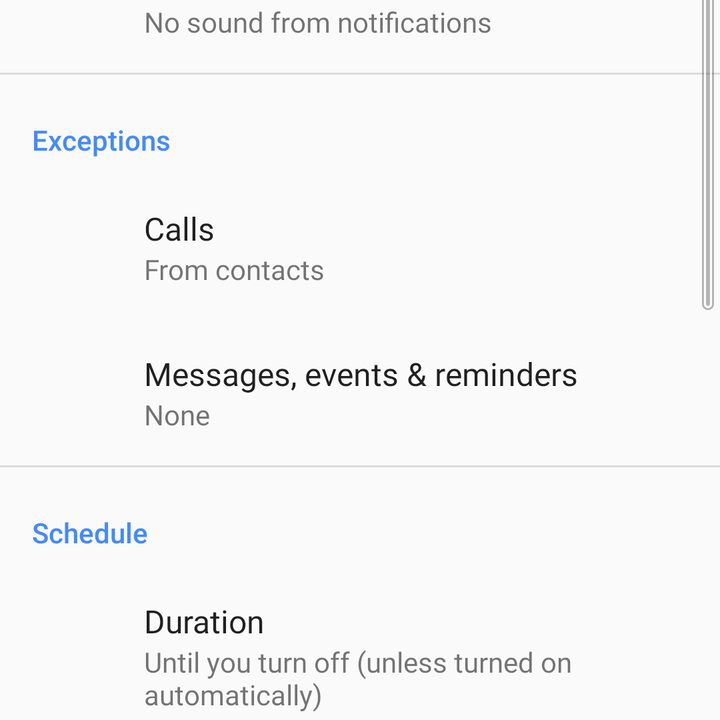 Sony Xperia 10 Do Not Disturb