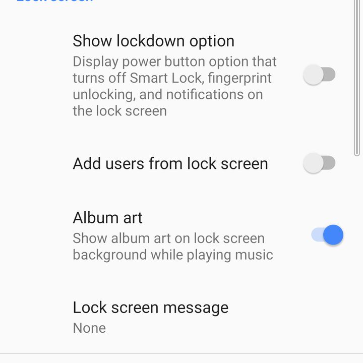 Sony Xperia 10 Lock screen