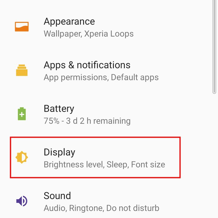 Sony Xperia 10 Side Sense