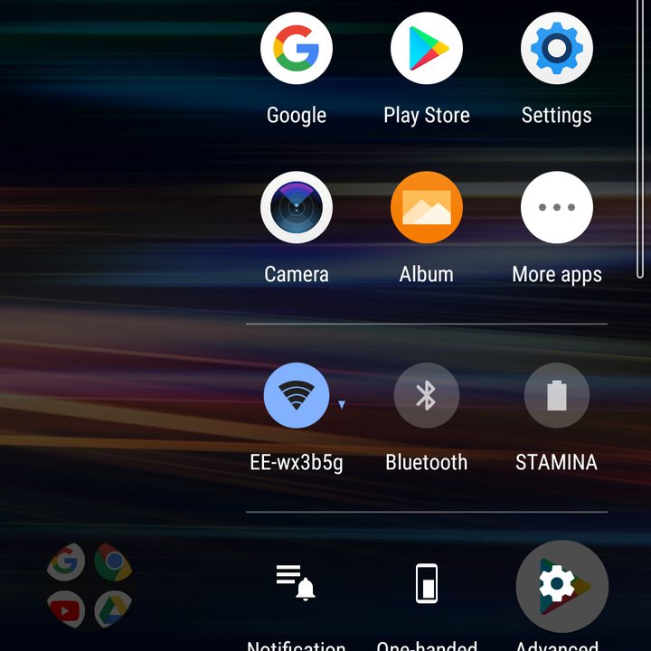 sony xperia 10 plus settings side sense 4