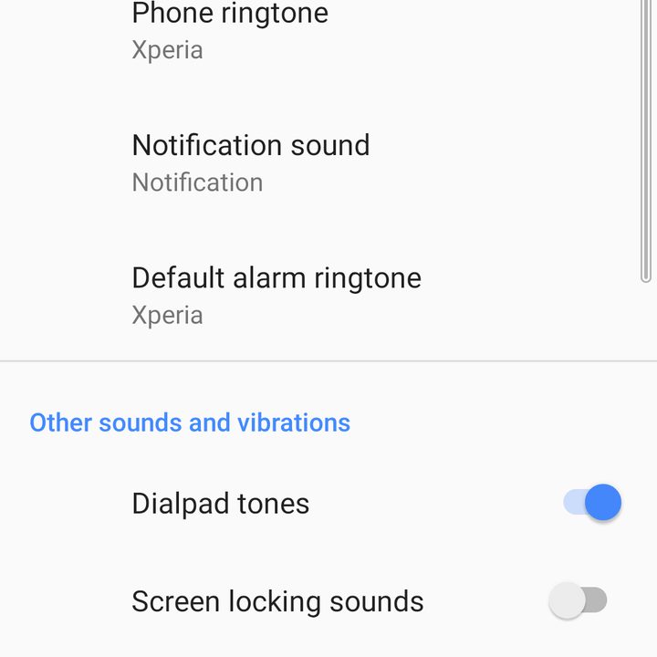 Sony Xperia 10 Touch sounds