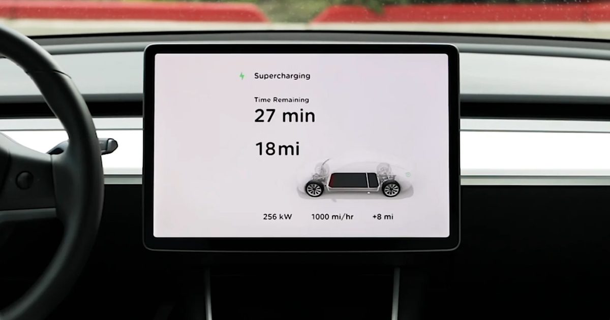 Tesla's new V3 Superchargers power a Model 3 at rates up to 1,000 miles ...