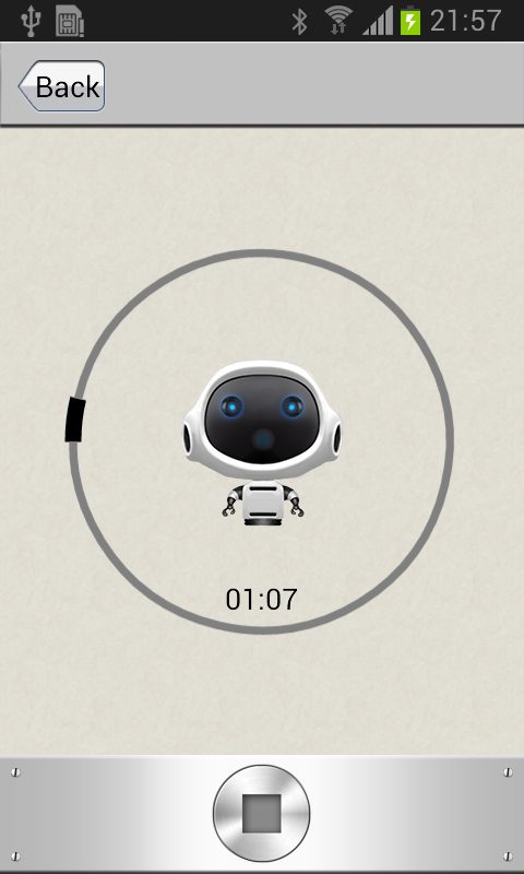 Voice Changer recorder screen.
