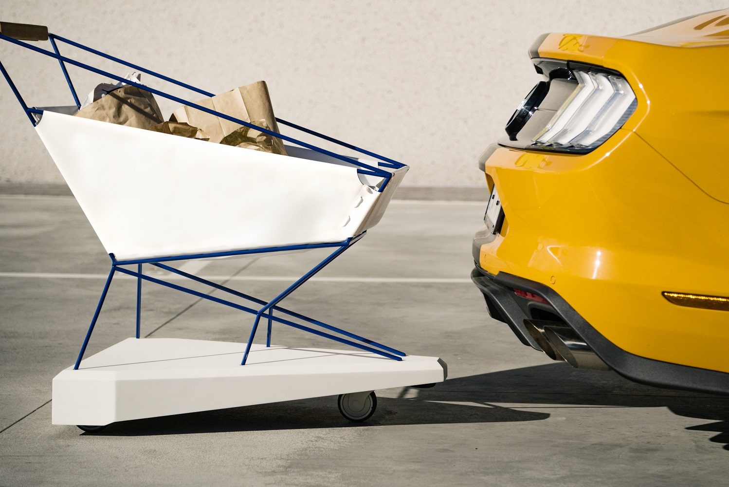 fords self braking shopping cart offers crash free supermarket trips trolley  could help to make shoppi