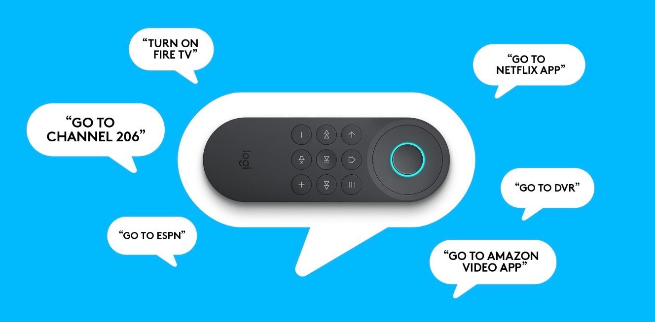 logitech harmony express universal remote alexa voice control commands