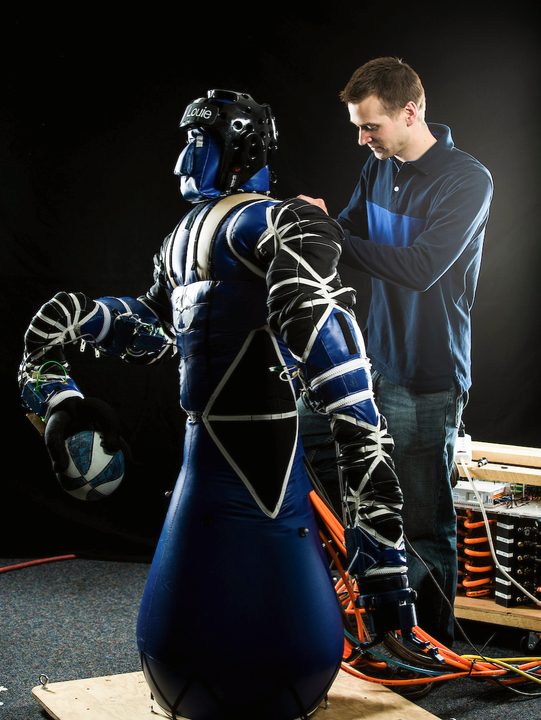 BYU's Robot King Louie being worked on