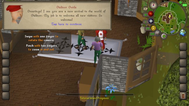 A party of people in runescape.