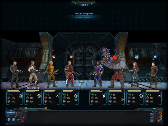 Star Traders: Frontiers showing gameplay characters.
