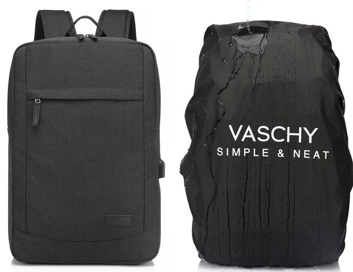 Vaschy 17-inch Laptop Backpack with USB Charging Port
