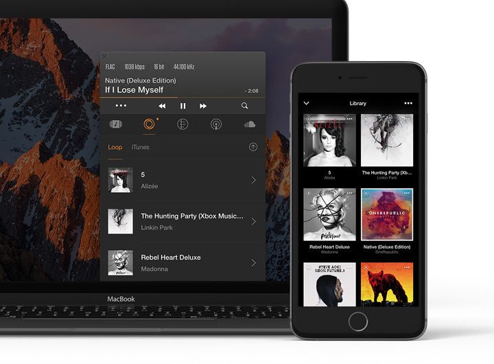 VOX music player syncs songs and playlists between a Mac and an iPhone.